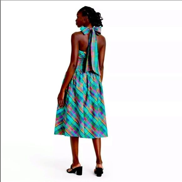 “CHRISTOPHER JOHN ROGERS” for TARGET “Plaid Madness” Bow Halter Dress - Picture 2 of 7